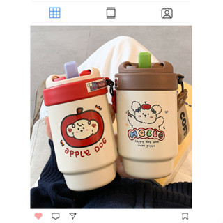 雙飲保溫杯 吸管水杯 316不鏽鋼水杯 水壺 咖啡杯 便攜隨行杯 隨身杯 珍奶杯 環保杯