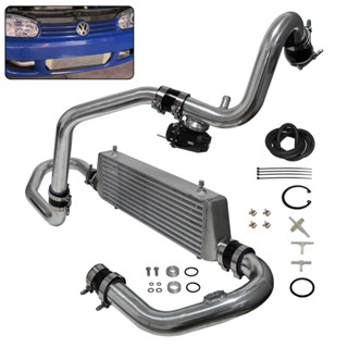 中冷器 + SSQV 傳感器法蘭套件 + BOV 適用於大眾捷達 GLI GL Golf GTI MK4 1.8T