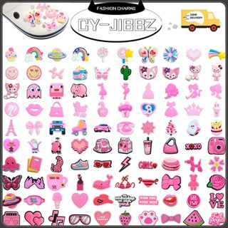 CY-JIBBZ 熱門可愛卡通主題 Jibbitz 鞋飾適用於 Crocs 木屐和泡泡拖鞋涼鞋 PVC 鞋飾配飾女士男士