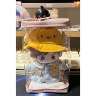Lucky解壓可愛簡約娃包外出溜娃包10cm毛絨公仔收納展示痛包書包包吊飾裝飾防塵收納收藏