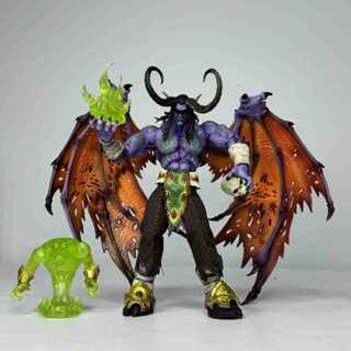 30cm 魔獸世界 GK 伊利丹·怒風 公仔 狩魔獵人 可動站姿雕像 模型 暴雪遊戲周邊 擺件 盒裝 手辦