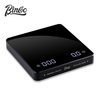 BINCOO 業手沖咖啡電子秤 智慧自動計時玻璃面板咖啡稱 咖啡專用稱