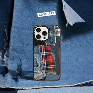 CASETiFY 丹寧宣言系列 iPhone 16 Pro/16 Pro Max/15 Pro/15 Pro Max/15/16/Plus 保護殼 - 無序格紋
