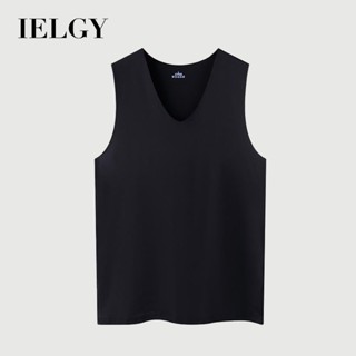 IELGY 男士背心運動修身防汗透氣速乾無袖健身冰絲