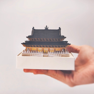 鐳射切割 立體紙雕模型 聖母殿 一隅之景 傳統古建築文創 DIY手工 小擺件 創意設計 禮物 文藝 紙風景 解壓拼裝