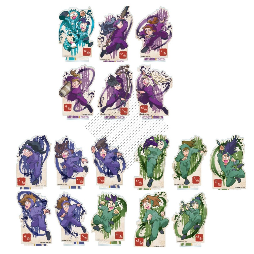 🔥【忍術學園套組】《忍者亂太郎》亂太郎+霧丸 壓克力立牌組 Q版同人周邊 動漫桌飾✨