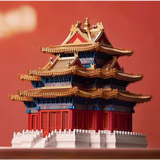 紫禁城故宮角樓積木高難度榫卯結構玩具男孩國潮建築模型生日禮物