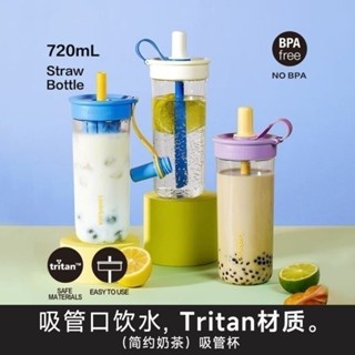 三麗鷗聯名 樂扣樂扣 嚼對吸管杯 750ml 樂扣吸管杯 水瓶 Lock&Lock 茶水分離水壺 隨行杯 fun飲吸管
