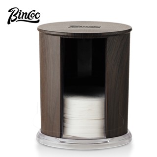 BINCOO 咖啡圓形濾紙盒 摩卡壺專用濾紙收納盒子 防塵防潮 咖啡器具小配件 51MM/53MM/58MM