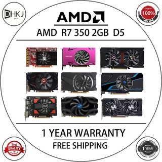 二手 AMD R7 350 2GB(隨機品牌發貨)顯示卡 GPU AMD 影片螢幕卡台式電腦電腦遊戲地圖顯示卡 VGA HD