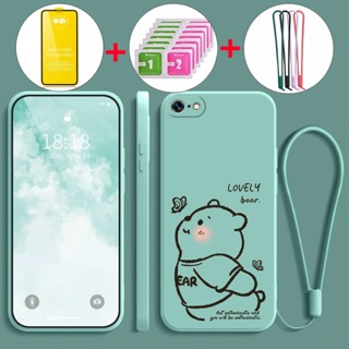 適用於 oppo A71 oppo a71k 手機殼軟殼液體矽膠保護套防震保護套新設計美學蝴蝶熊帶 9D 軟膜 YTMH
