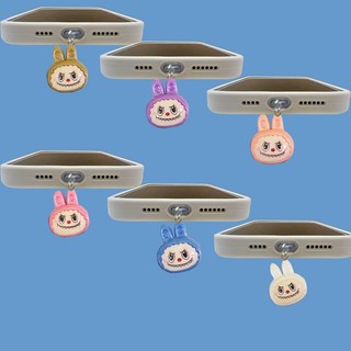 Type-C [Android 和 Apple]手機防塵塞樹脂小布樹脂掛件吊飾樹脂防塵掛件