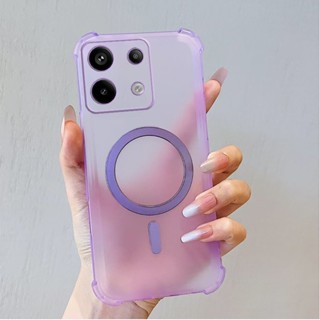 XIAOMI REDMI 適用於小米紅米 Note 13 pro Note13 pro+ 4G 5G 手機殼磁性磨砂透明