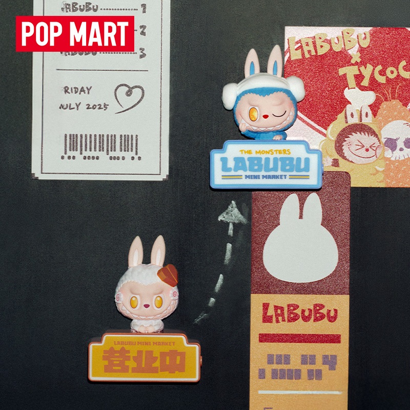 POPMART THE MONSTERS怪味便利店系列-冰箱貼盲盒 labubu 拉布布 周邊衍生品
