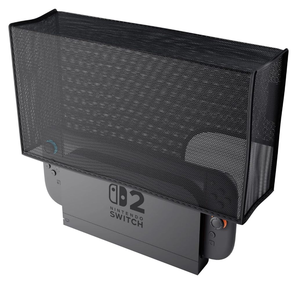 任天堂 Nintendo Switch 2 控制台和充電底座防塵罩,防刮防塵罩防水罩套 - 透明