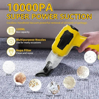 便攜式手持吸塵器,適用於牧田/得偉/密爾沃基 18V 鋰電池，適用於家用寵物毛髮