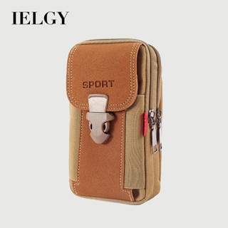 IELGY 男士多功能立式帆布手機袋
