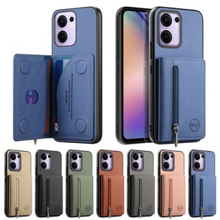 OPPO Reno 15F / 14 / 14F / 13 Pro / 13F 手機殼帶拉鍊錢包信用卡槽的新外殼