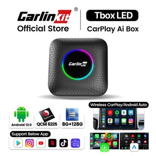 Carlinkit CarPlay Ai Box LED CarPlay/Android Auto轉安卓13.0車載互動