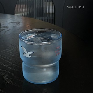 *small fish* 現貨 小眾 高顏值 ins風 玻璃杯 簡約 咖啡杯 耐高溫 水杯
