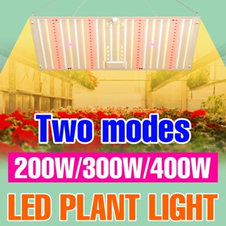 400W 全光譜 LED 植物燈 300W 陽光綠色植物燈 AC100-277V 室內 2 模式可調光 200W 溫室帳