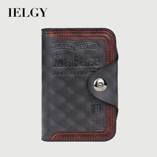 IELGY男士錢包時尚大容量磁扣