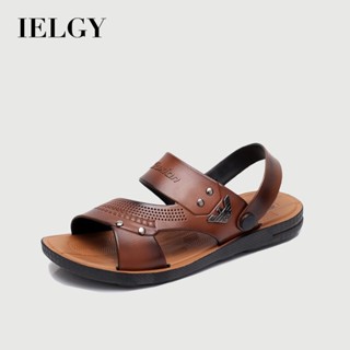 IELGY 男士休閒沙灘涼鞋防滑輕便