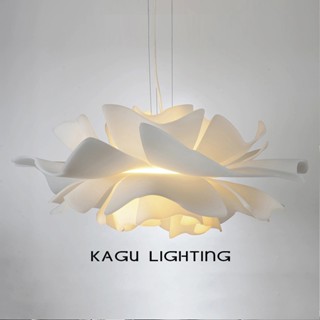 天花板臥室燈簡約現代 LED 溫暖室內室外吊燈北歐設計花瓣 2022 照明燈具