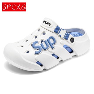SPCXG 38-45 男士夏季時尚休閒厚底防滑耐磨沙灘涼鞋--&&