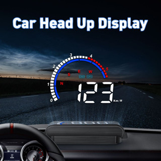 OBD2 GPS智慧儀表HUD M13 Plus汽車投影車速表水溫報警器汽車電子抬頭顯示器