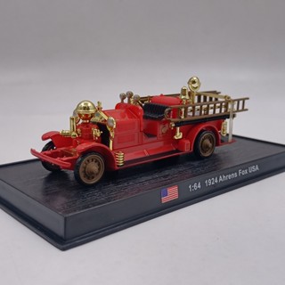 1:64 Ahrens Fox USA 1924 合金汽車壓鑄和玩具車汽車模型微型比例模型車兒童
