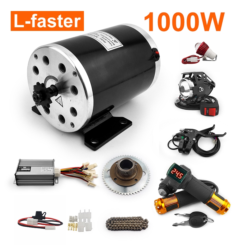 1000W 電動摩托車電機套件更換燃氣 ATV DIY 4 輪兒童滑板車