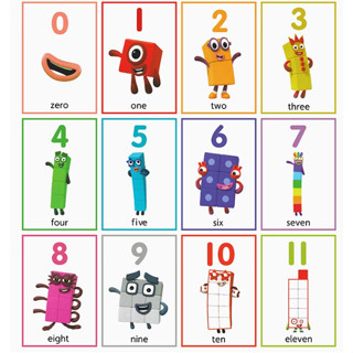 數字積木Numberblocks 英文數學啟蒙卡片 動畫教具 趣味桌遊玩具 數字教具 數學教具 早教 益智 早教教具 訓