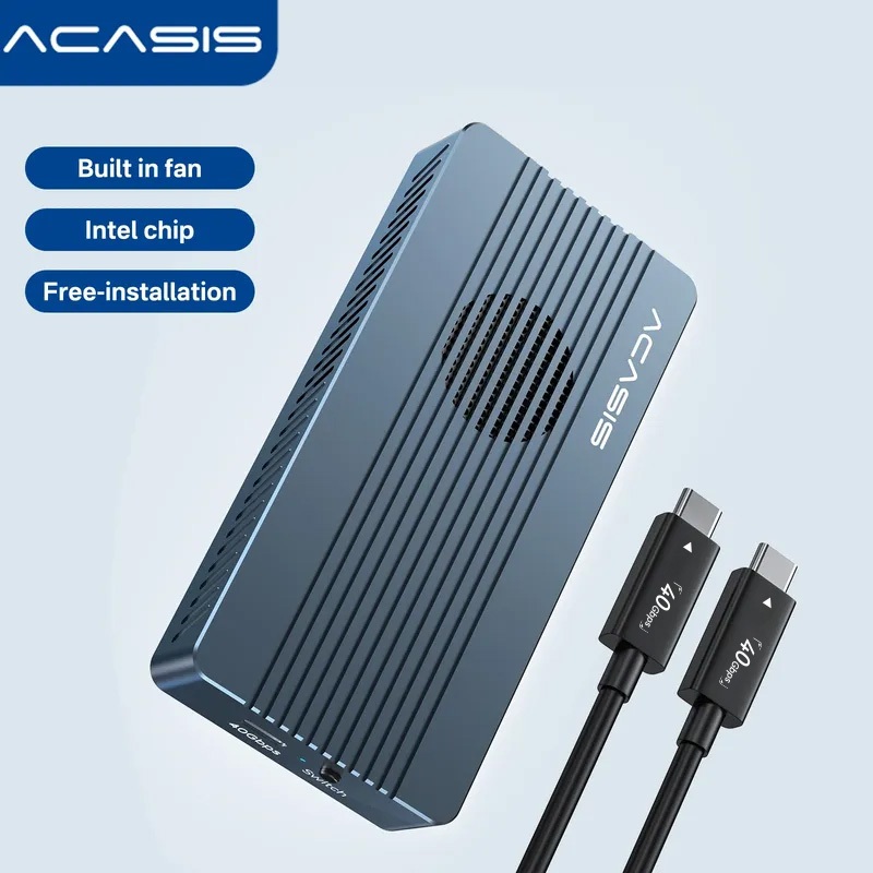 ACASIS 40Gbps Thunderbolt4 NVME M.2 SSD硬碟外接盒兼容USB4-3.0TBU405