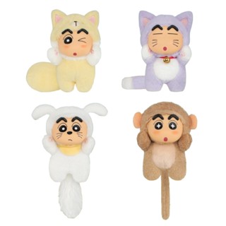 52TOYS 蠟筆小新 大尾巴系列 搪膠臉毛絨吊飾盲盒 小新 可愛玩偶公仔