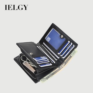 IELGY 男士立式多卡按扣零錢包 123456