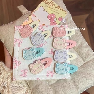 新款貓貓髮夾少女心可愛側邊ins劉海甜美卡通夾頭飾