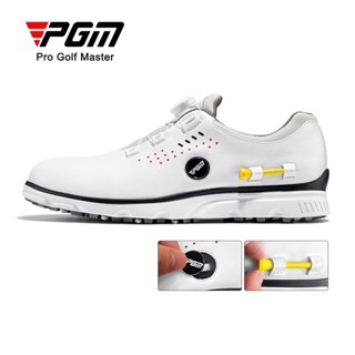 PGM GOLF 新款男士白色高爾夫運動鞋 防水防滑旋鈕鞋帶設計 XZ302