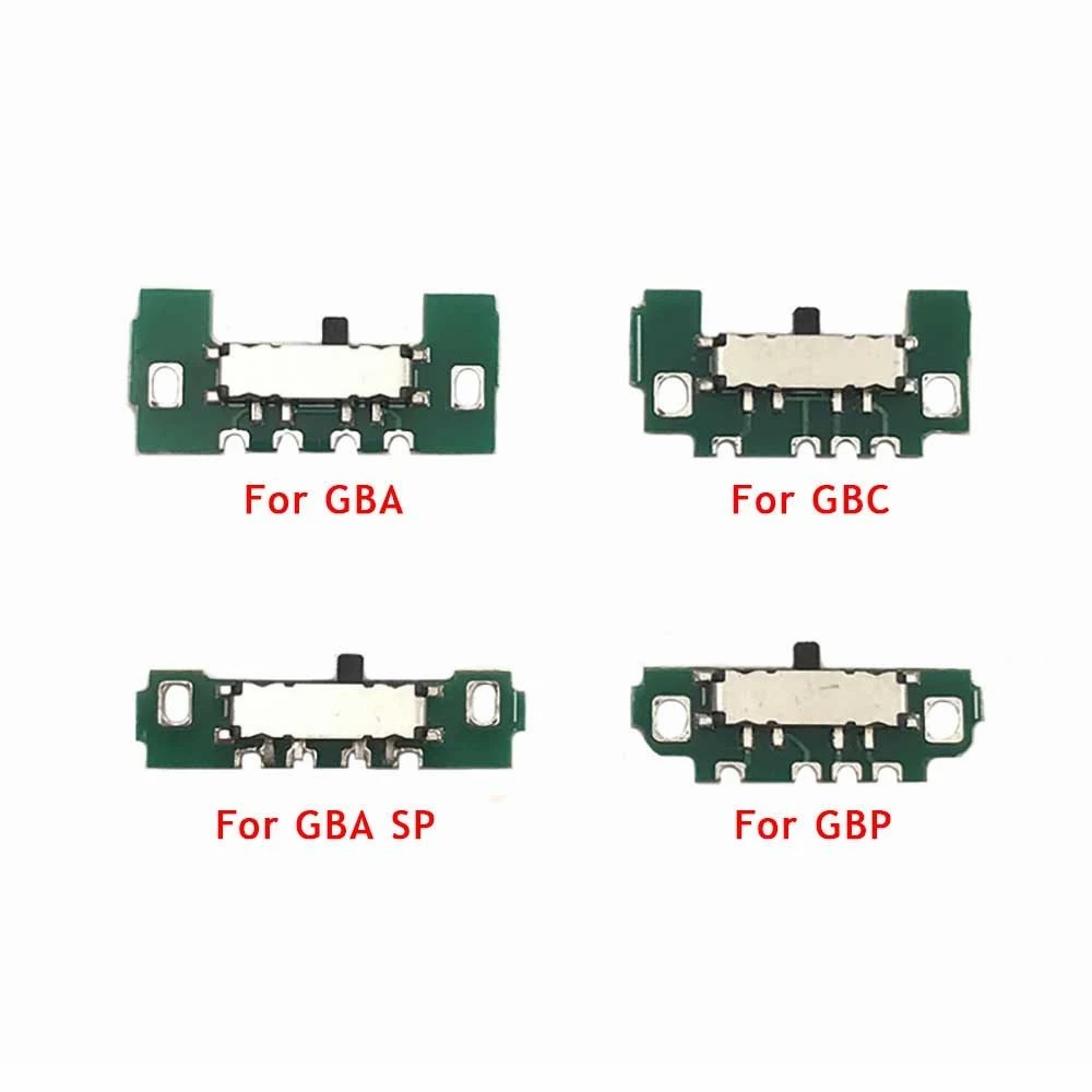 全新替換開關電源按鈕板,適用於Gameboy Advance/GBA/GBA SP/GBC/GBP遊戲機電源開關板