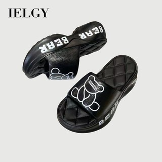 IELGY 熊貓可愛時尚拖鞋女防滑厚底時尚百搭防臭eva