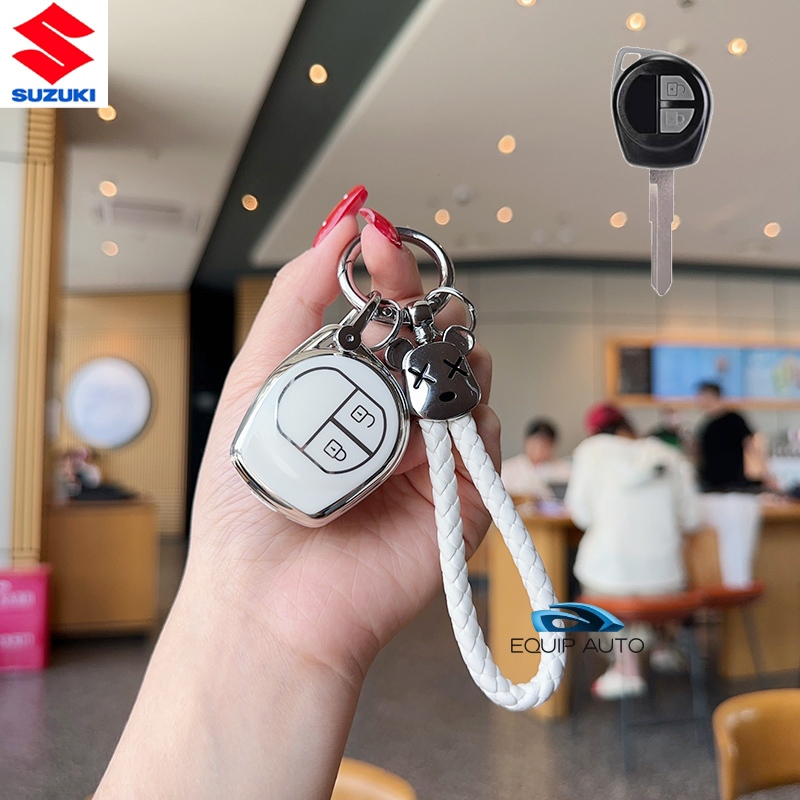 Suzuki Key Case Remote 智能汽車鑰匙扣環蓋外殼適用於 Suzuki Swift/Ciaz/Cele