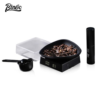 BINCOO 咖啡電子秤 迷你家用智能咖啡秤 矽膠咖啡豆碟 量杯套裝 咖啡用具套裝