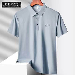 JEEP SPIRIT 1941 ESTD新款夏季男士商務T恤清爽透氣