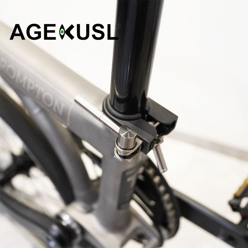 自行車座桿夾鈦合金 TX4 座桿掛鉤用於 Brompton Pline Aline Cline 折疊自行車 UnionJ