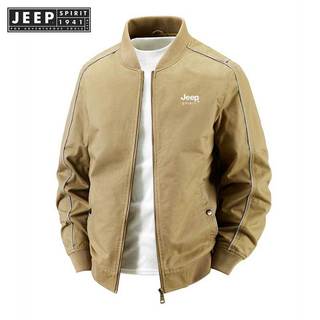 JEEP SPIRIT 1941 ESTD春秋棒球領純棉帥氣飛行員夾克
