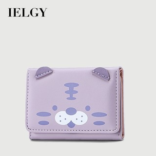 IELGY cat 女士短款多卡槽透明零錢包
