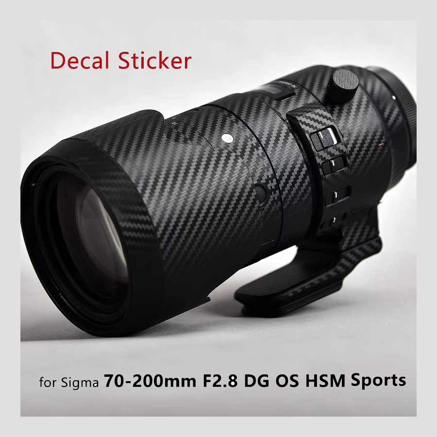 適用於 Sigma 70-200mm F2.8 DG OS HSM 運動貼花皮膚乙烯基包裝膜相機保護貼紙 70-200
