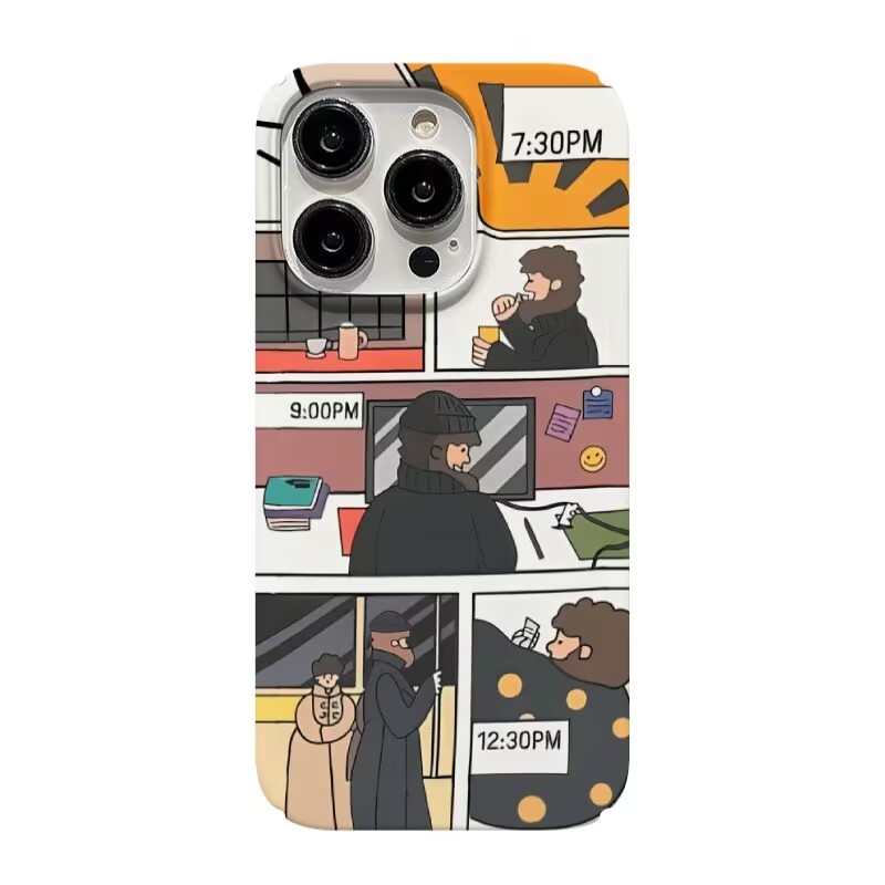 鬍子叔叔工作手機套,適用於 iPhone 16Promax 16Pro 16 15 14 13Promax 13Pro 