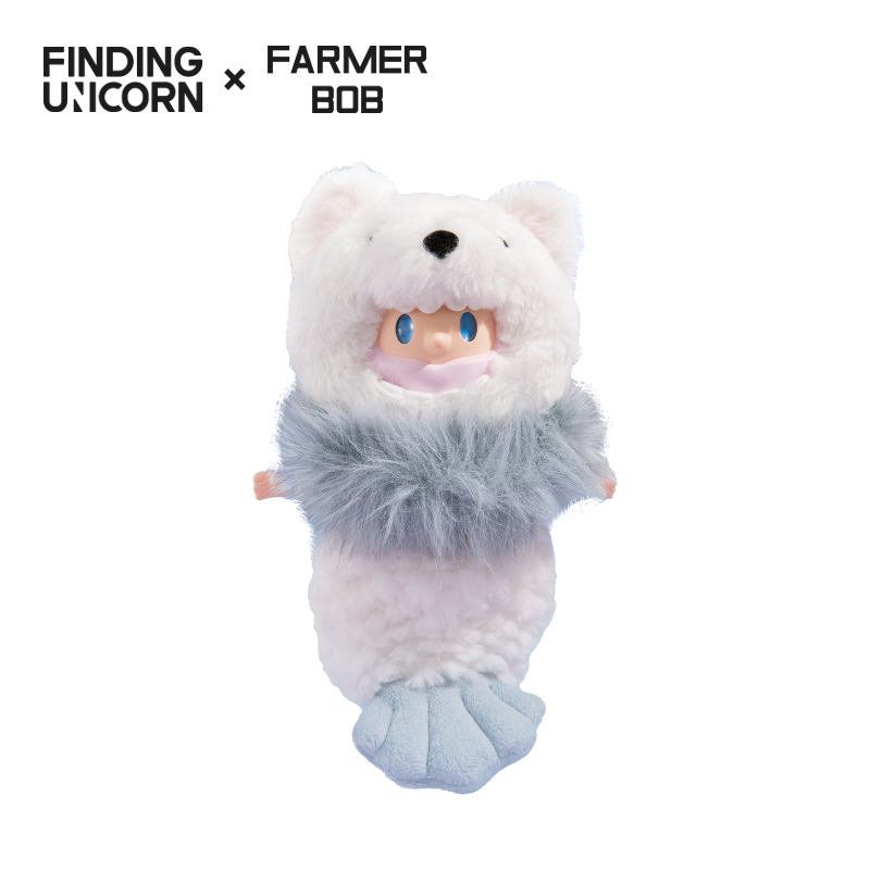FINDING UNICORN 尋找獨角獸 FARMER BOB小雪犬獸BOB-搪膠毛絨掛件吊卡(限量商品)