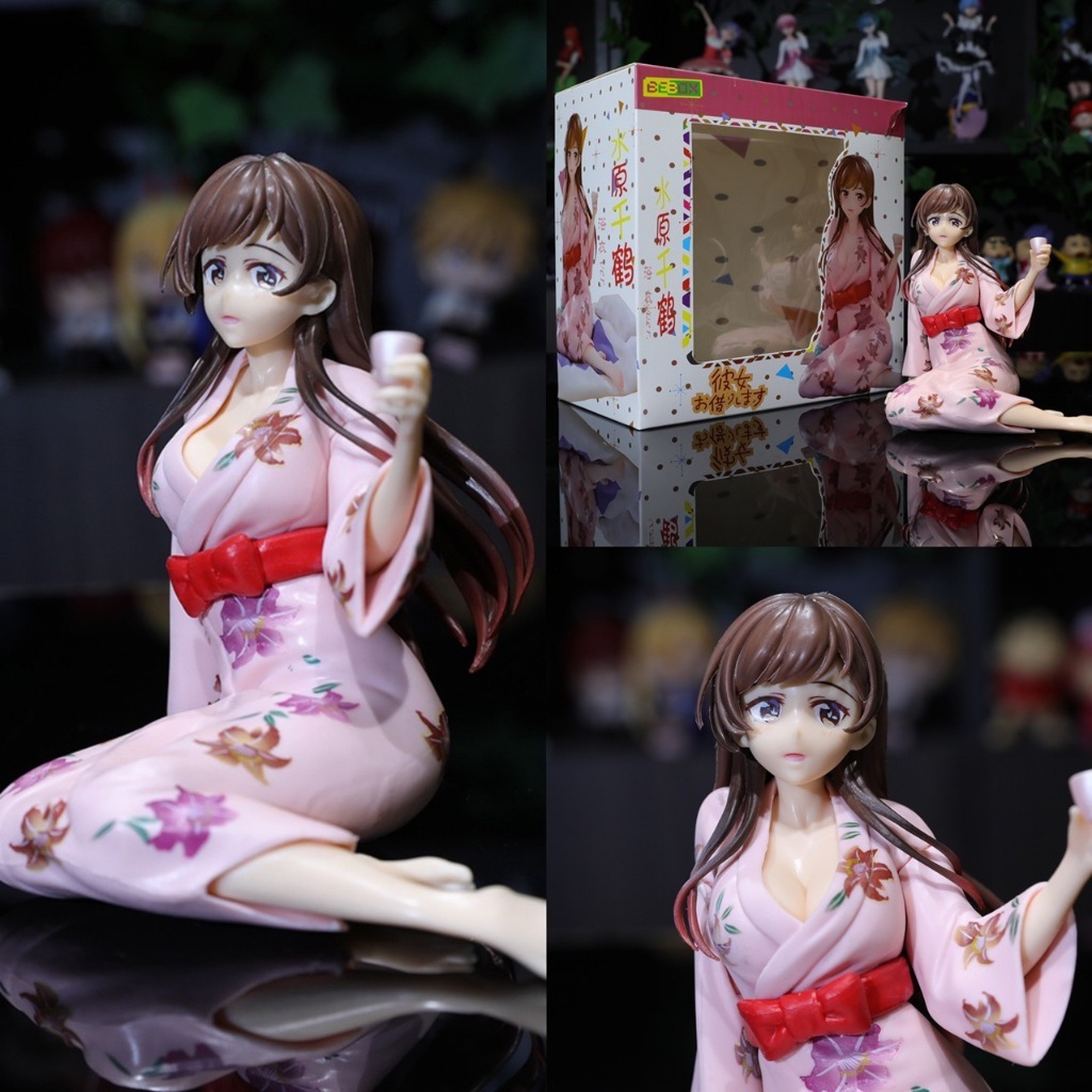 【雙臉】13cm水原千鶴動漫公仔擺件❗租借女友和服千鶴動漫雕塑模型禮物❗